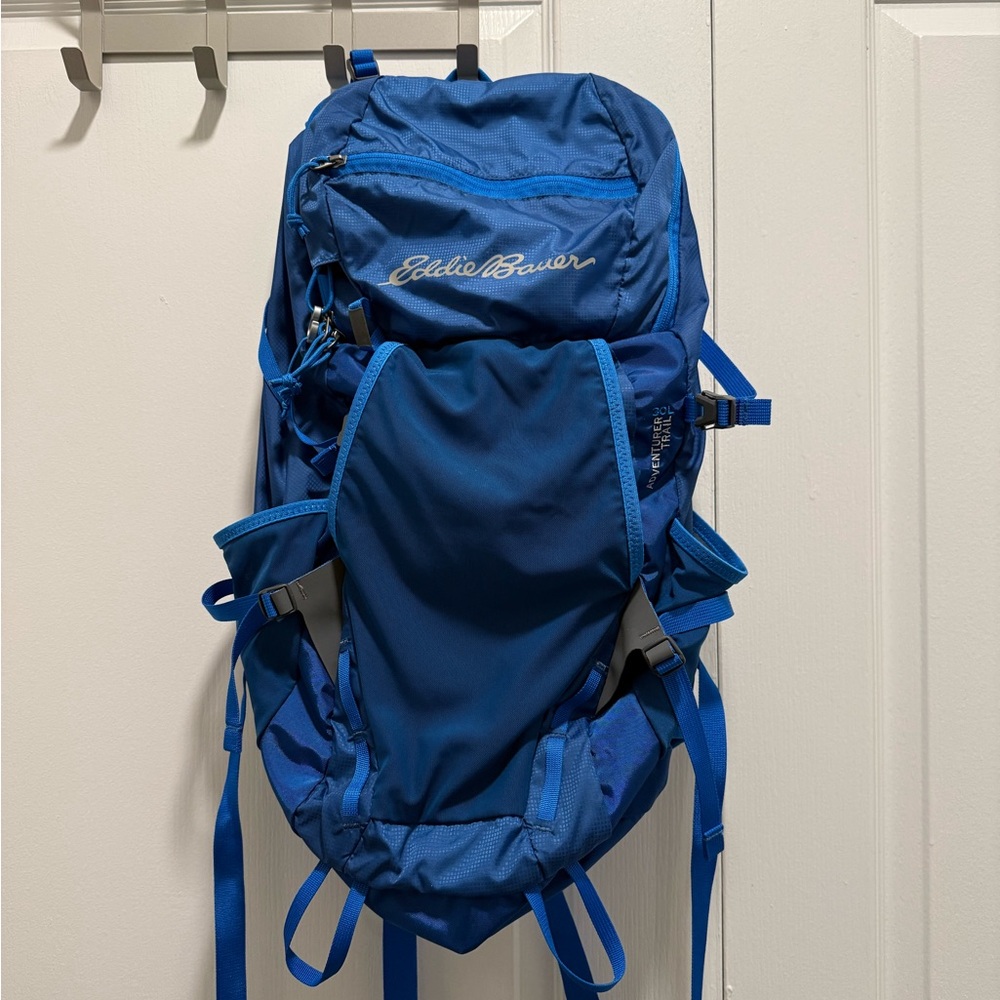 Eddie Bauer Royal Blue Men's Backpack Adventure Trail 30L Daypack